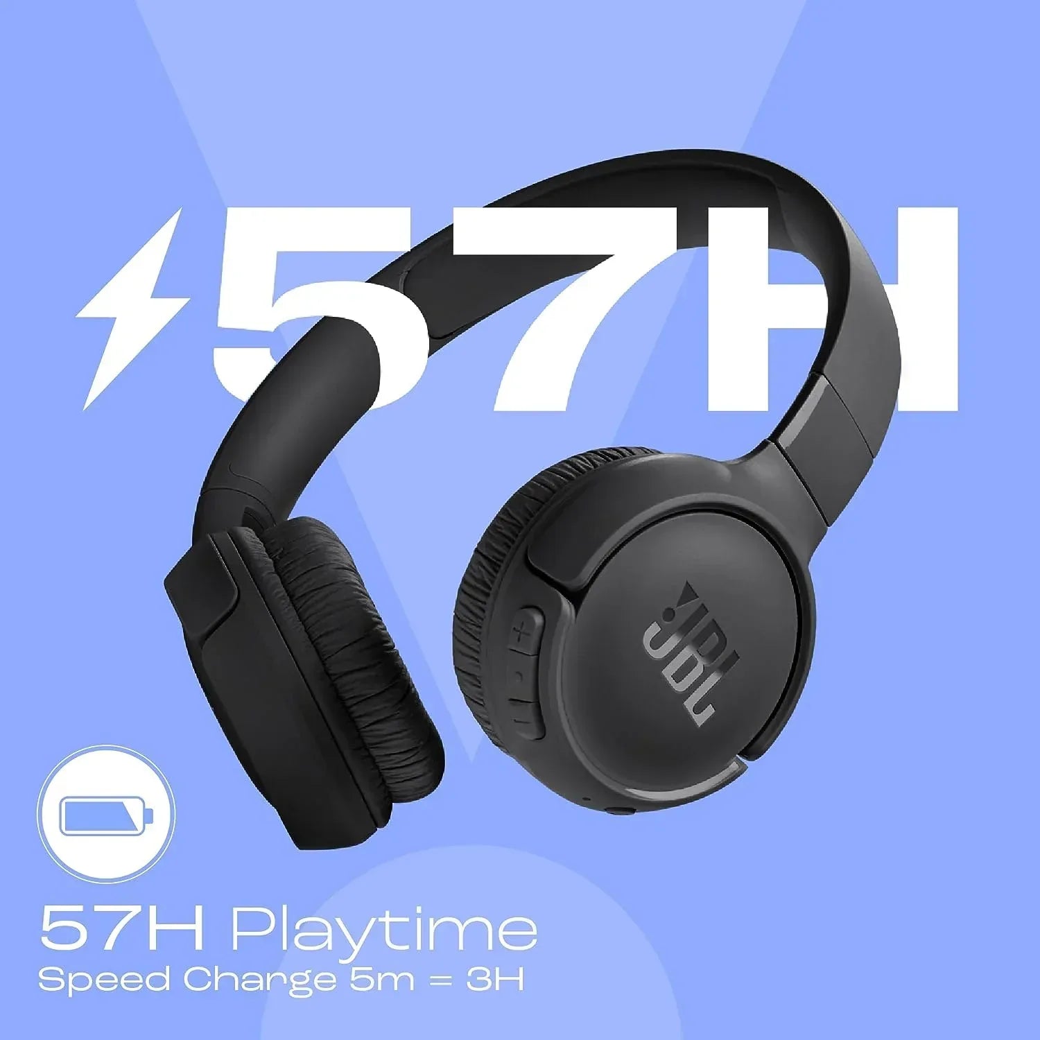 JBL Tune 520BT Wireless On-Ear Headphones - Three