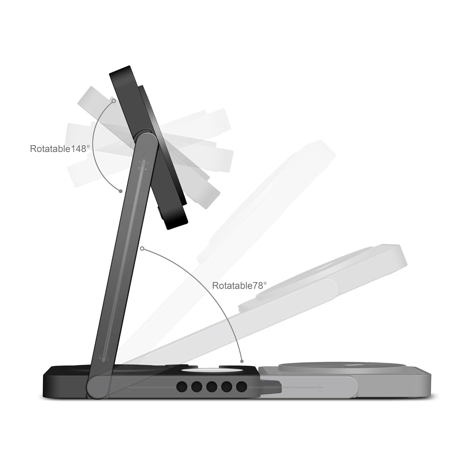 Folding Wireless AULUMU Charging Station 4-in-1 M01