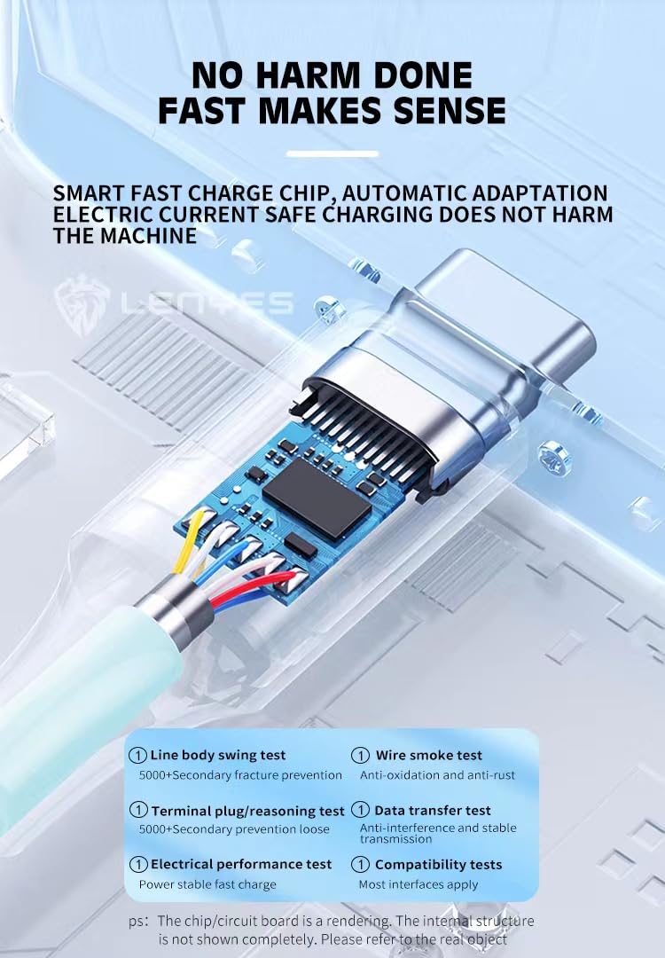 Lenyes Type-C to Type-C 60W Fast Charging Data Cable LC516TC-TC