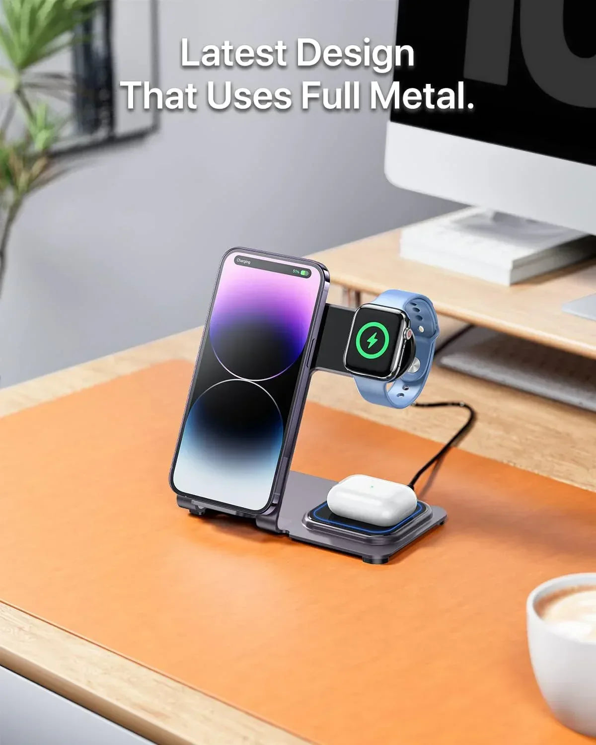 Wireless Charging Station 3 In 1 Y9 - Three