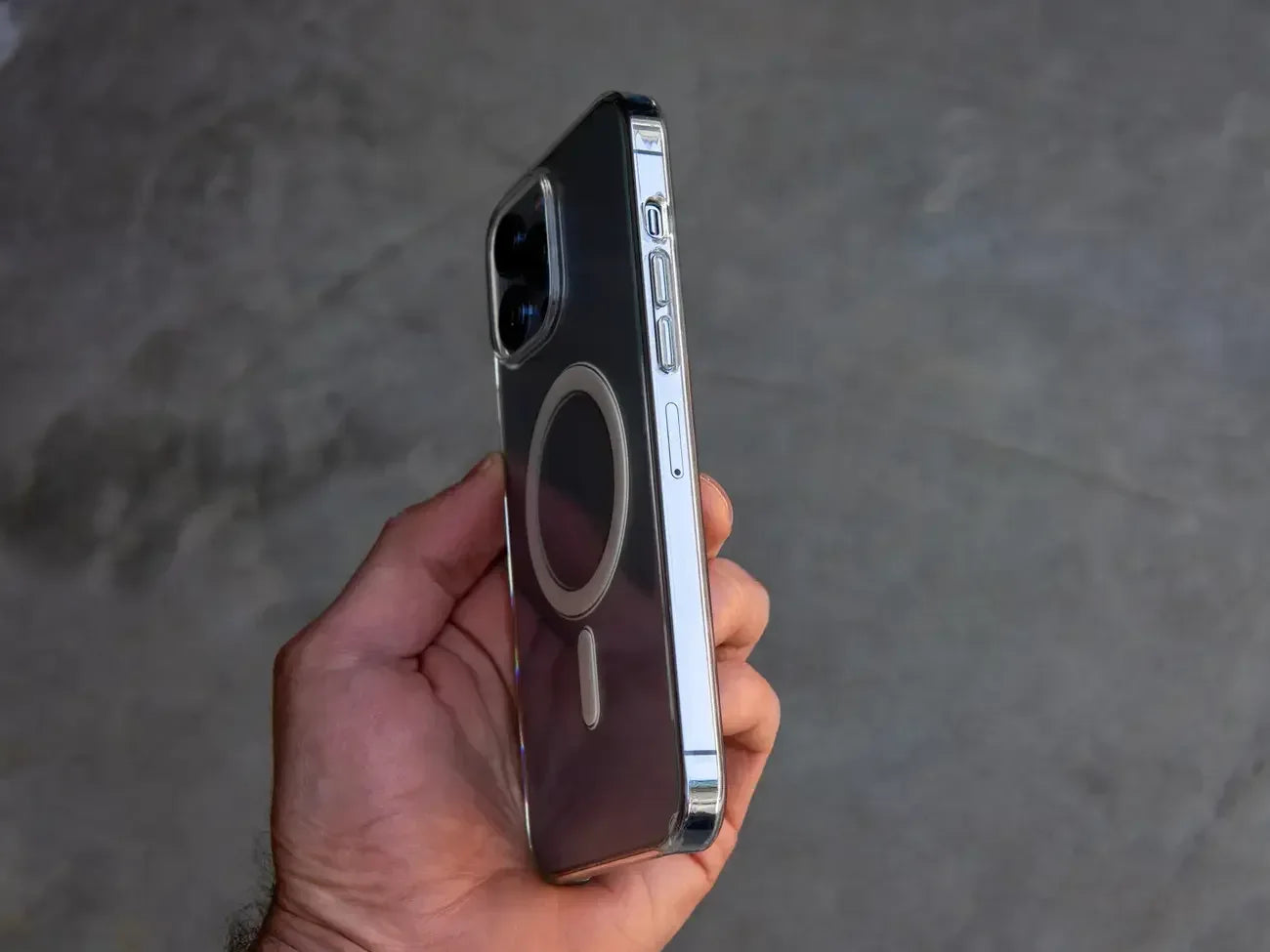 Transparent Hard Magsafe Case iPhone 13 Pro Max - Three