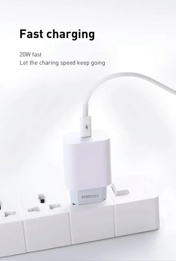 Recci Pd 20W Travel Charger USB-C RCK-16ECL - Three