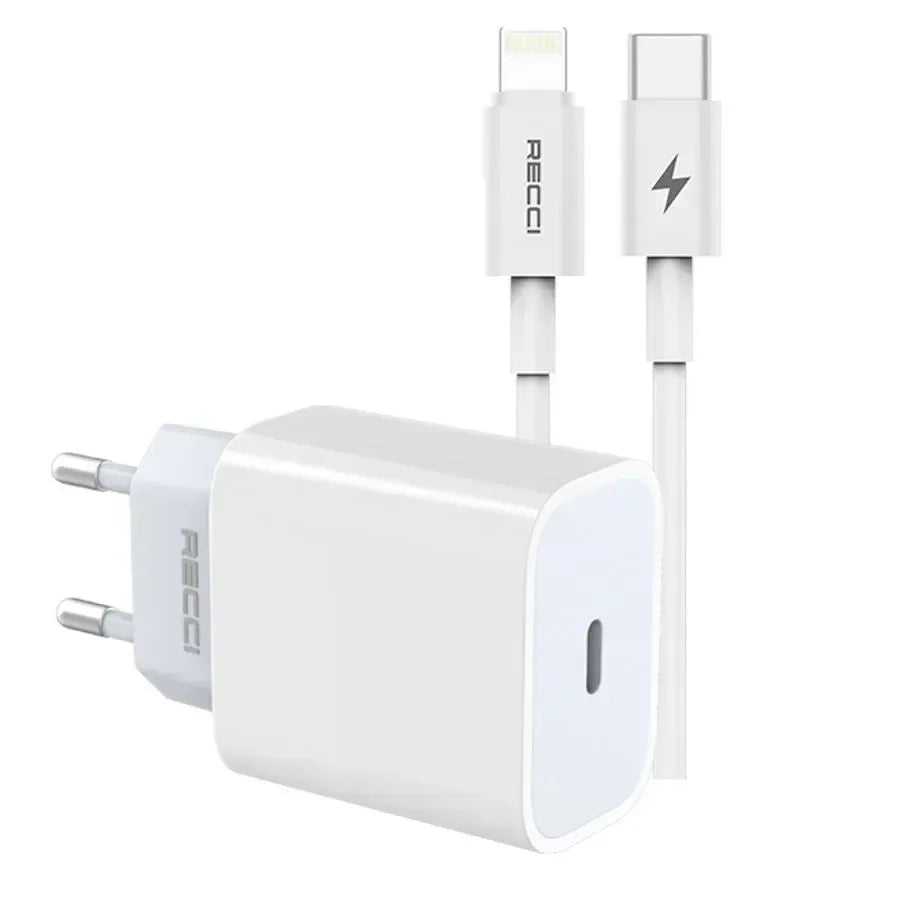 Recci Pd 20W Travel Charger USB-C RCK-16ECL - Three