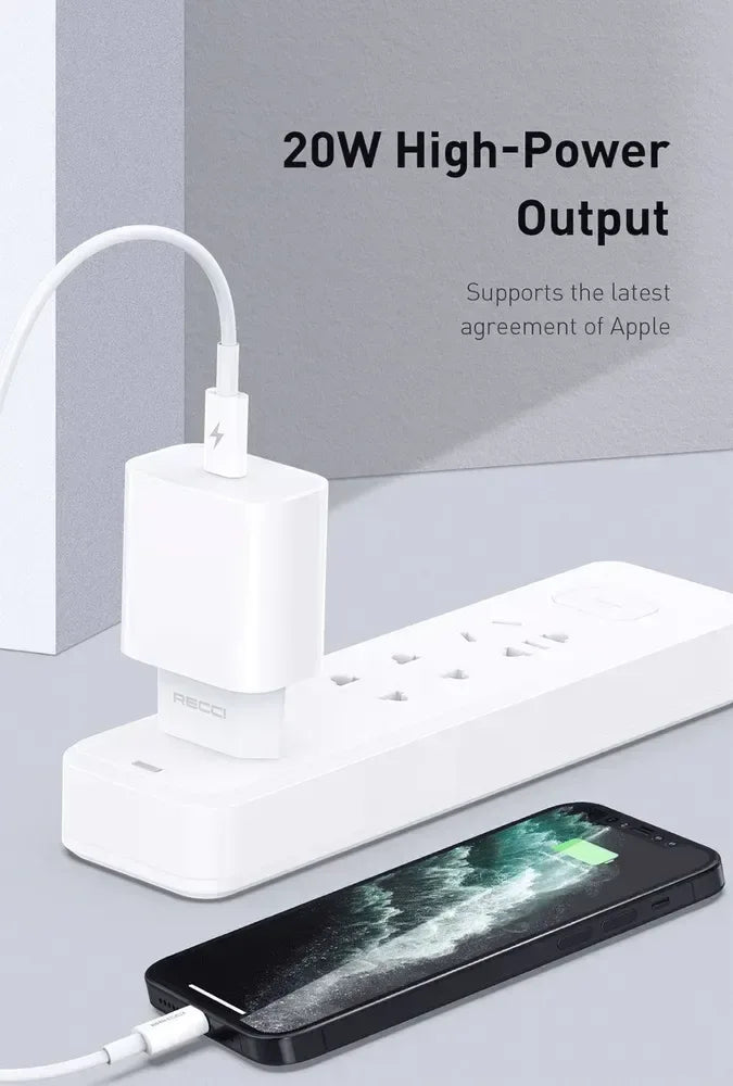 Recci Pd 20W Travel Charger USB-C RCK-16ECL - Three