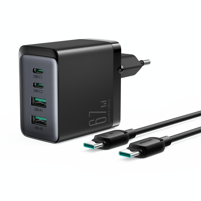 Joyroom GaN Ultra 67W Fast Charger+Type C to Type C Cable JR-TCG02