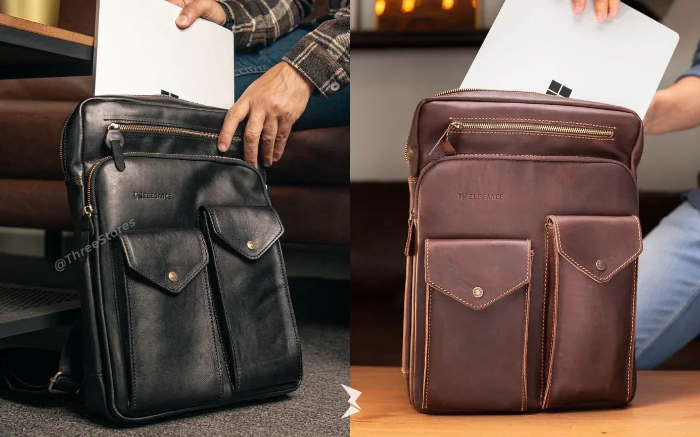 N Elegance Leather Bag - Three