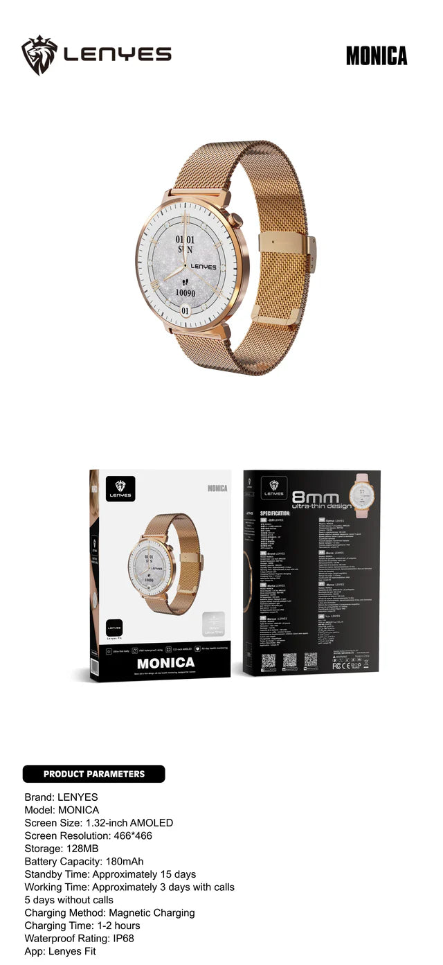 Lenyes Monica Smart Watch AMOLED