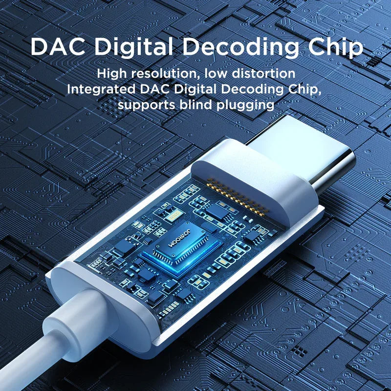 Joyroom TYPE-c Series In-Ear Metal Wired Earbuds JR-EC06 - Three