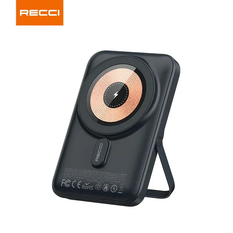 Recci 15W 10000mAh Magnetic Power Bank RPB-W08 - Three