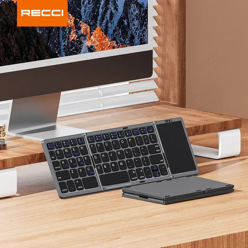 Recci Triple Folding Touch Bluetooth Keyboard RCS-K01 - Three