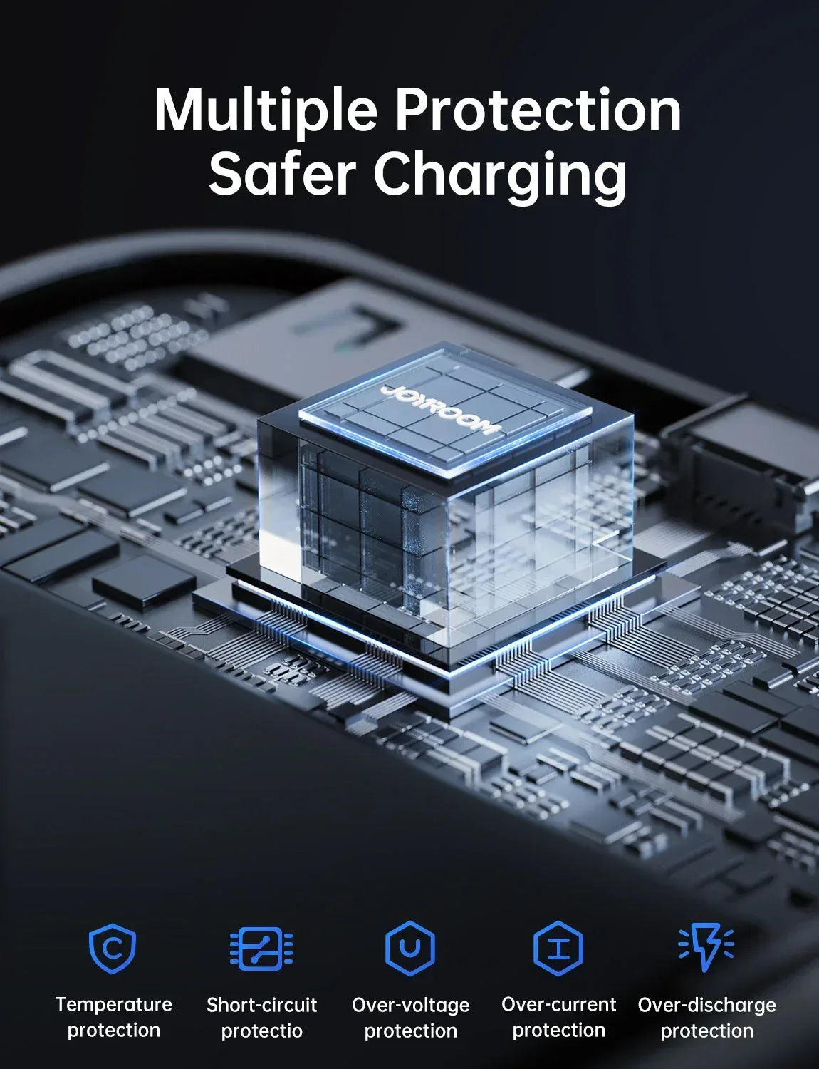 Joyroom Dazzling LED Power Bank 30000mAh JR-QP196 - Three