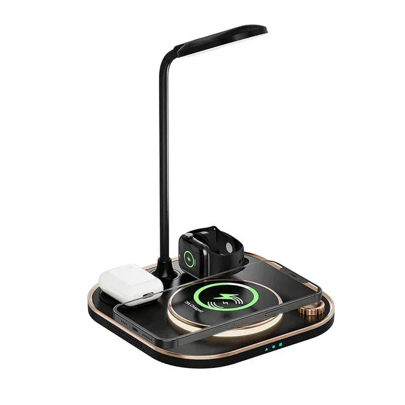 3 in1 Wireless Charging Station With Lamp X3 - Three