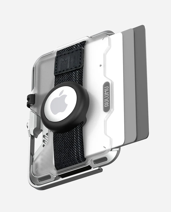 Aulumu Multi-Tool Magnetic Metal Wallet | Genuine Leather Cover G03