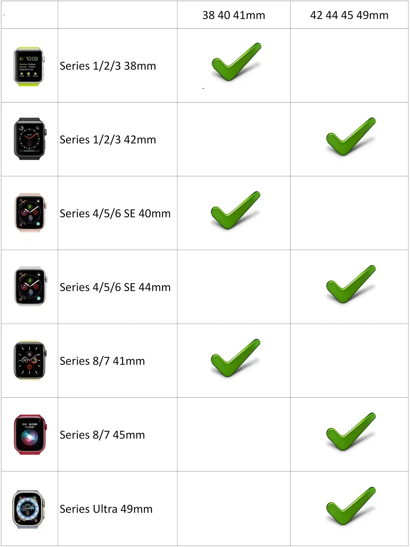 2P Watch Band For Apple Watch - Three