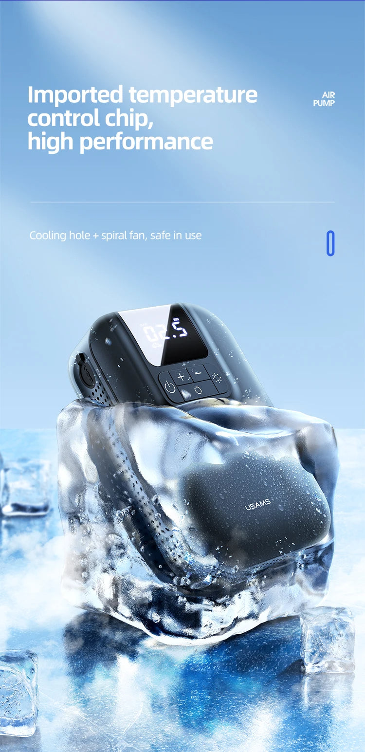 USAMS Mini Car Air Pump 5000Mah US-ZB215