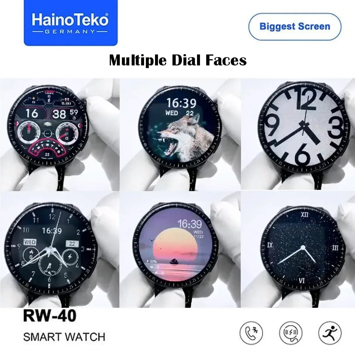 HainoTeko Smart Watch RW-40 - Three