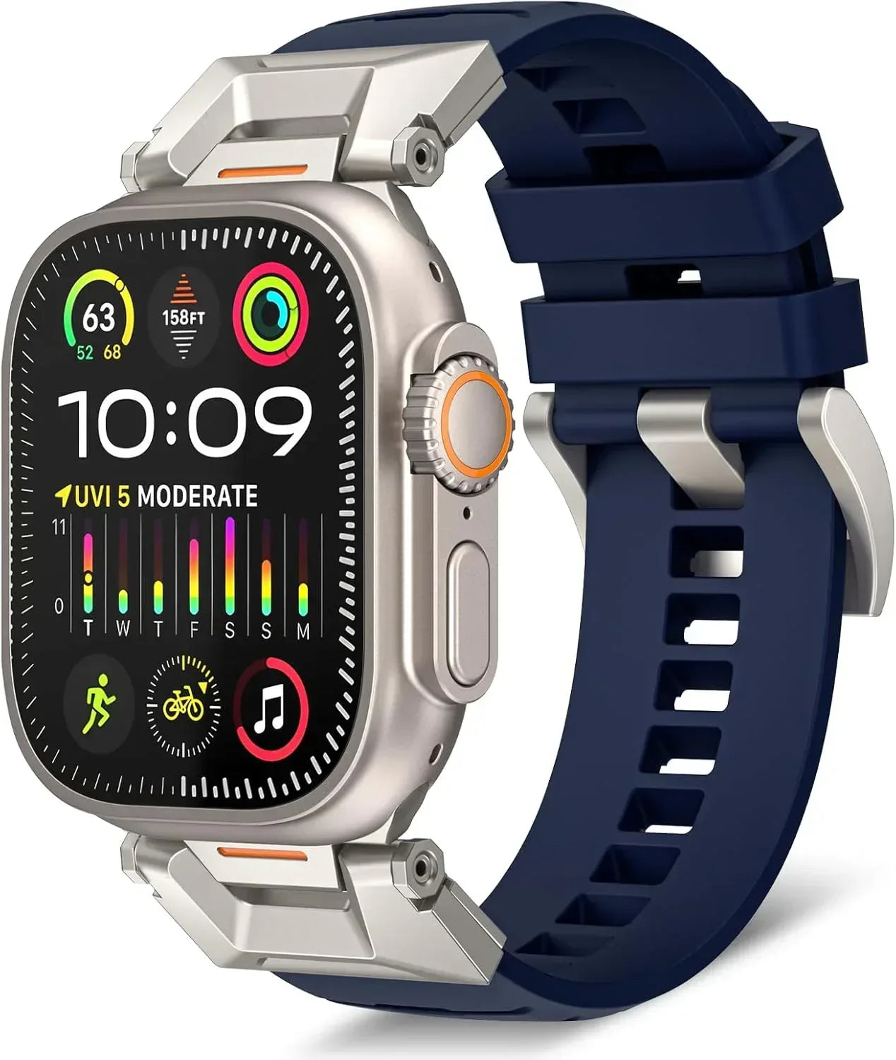 Fluoro Rubber Band For Apple Watch - Three