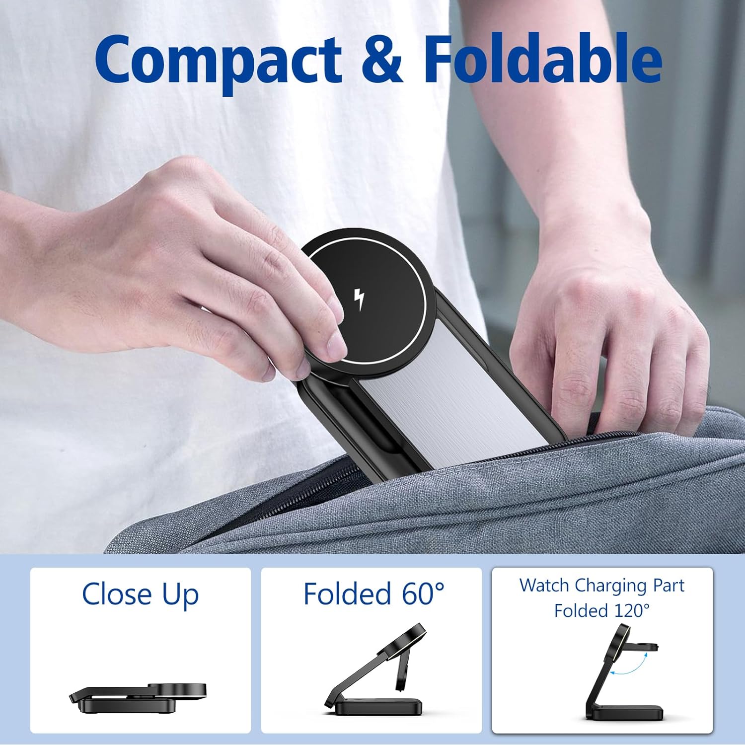 3 in 1 Foldable Wireless Charging Station