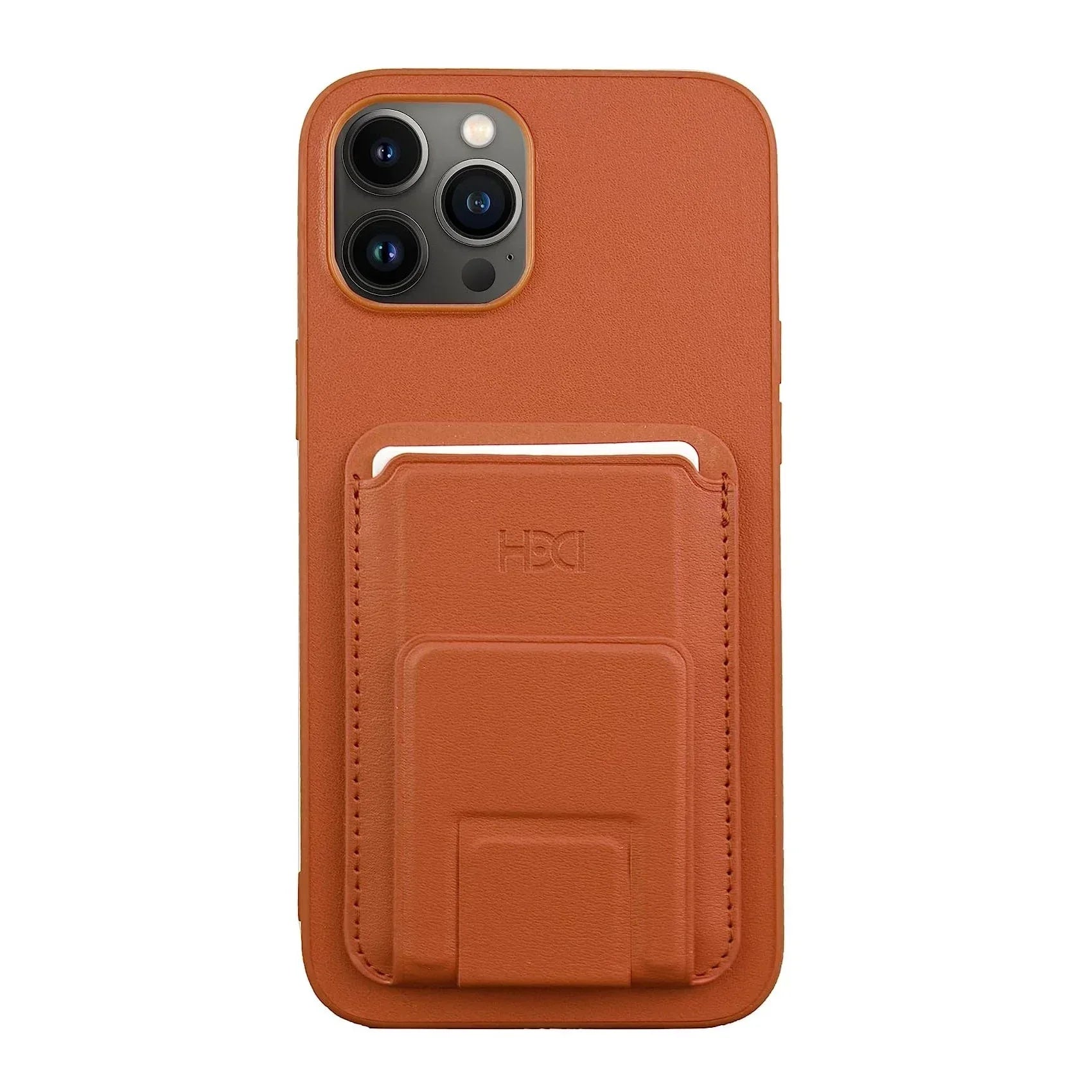 HDD Magnetic Stand Card Leather Case iPhone 15 Pro Max - Three