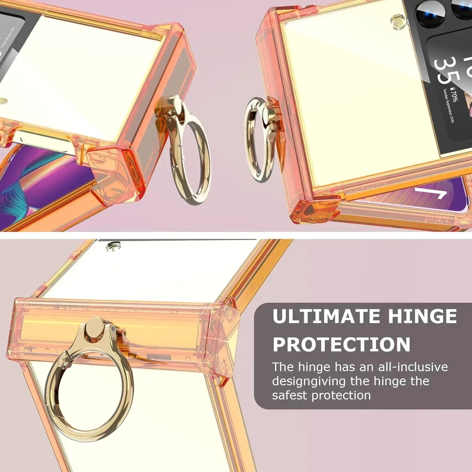 Gkk Transparent Ring Case Flip 4 - Three
