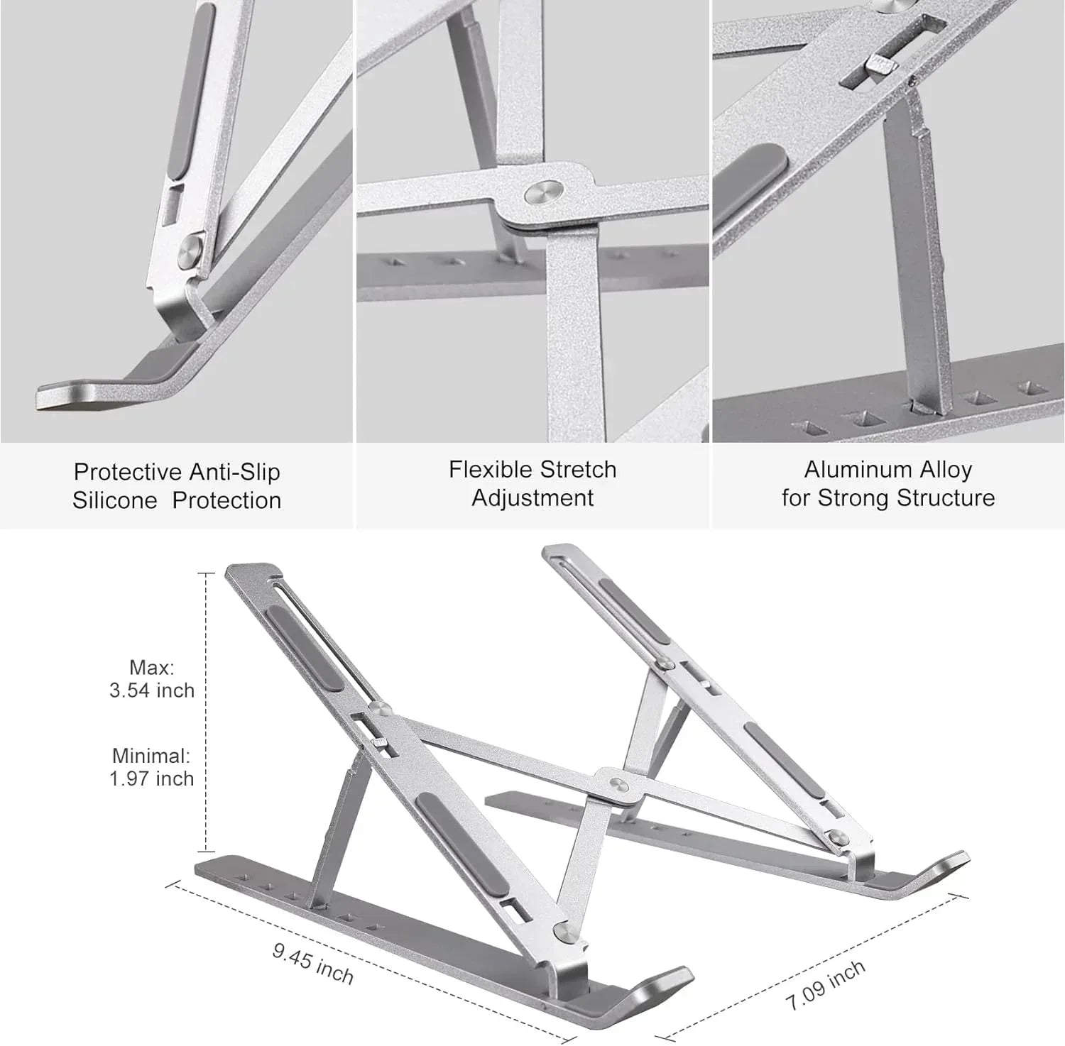 Portable Foldable Laptop Stand - Three
