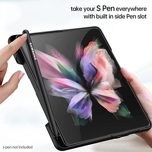 GKK Magnetic Stand Plastic Case Z Fold 3 - Three
