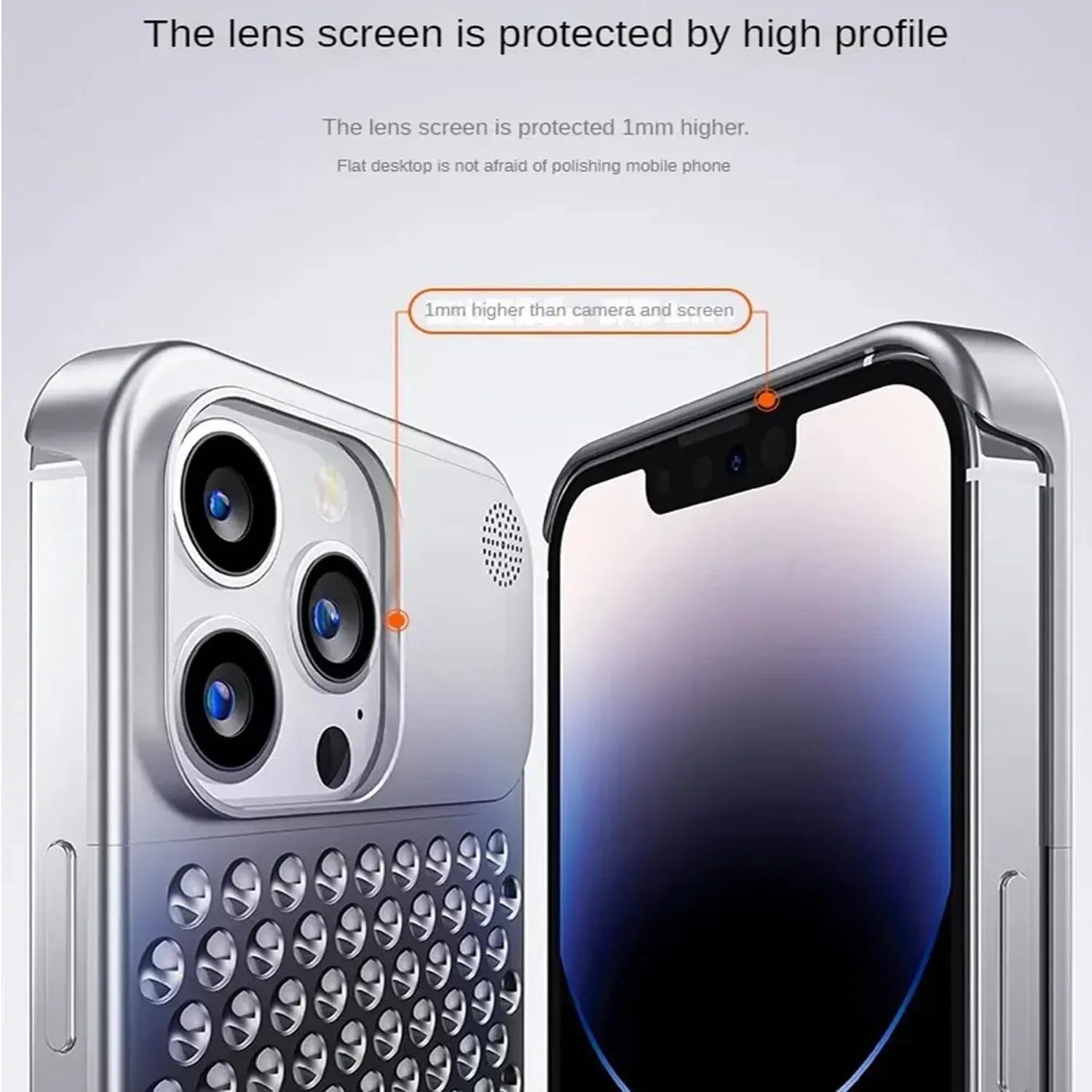 Aluminum Alloy Case iPhone 15 Pro Max - Three