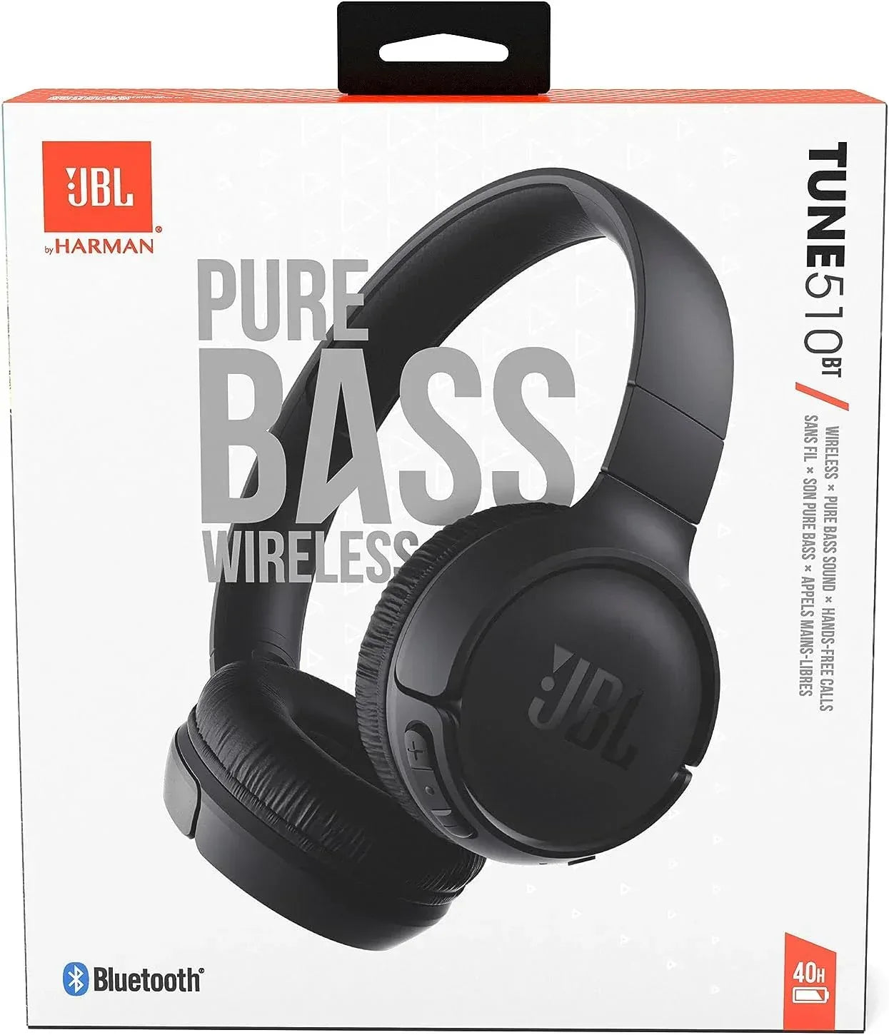 JBL Tune 510BT Wireless On-Ear Headphones - Three