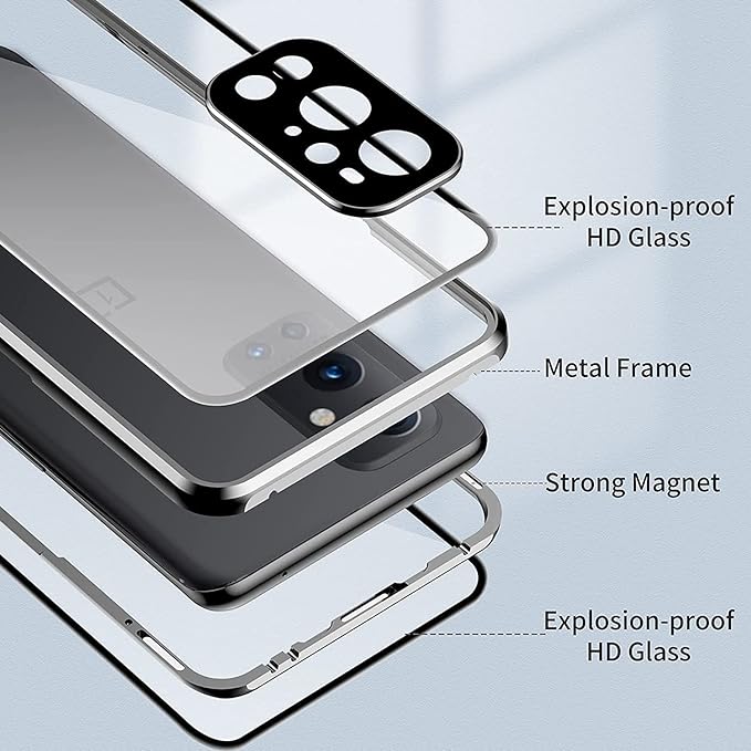 Full Body Metal Camera Protection Case Huawei Honar 50