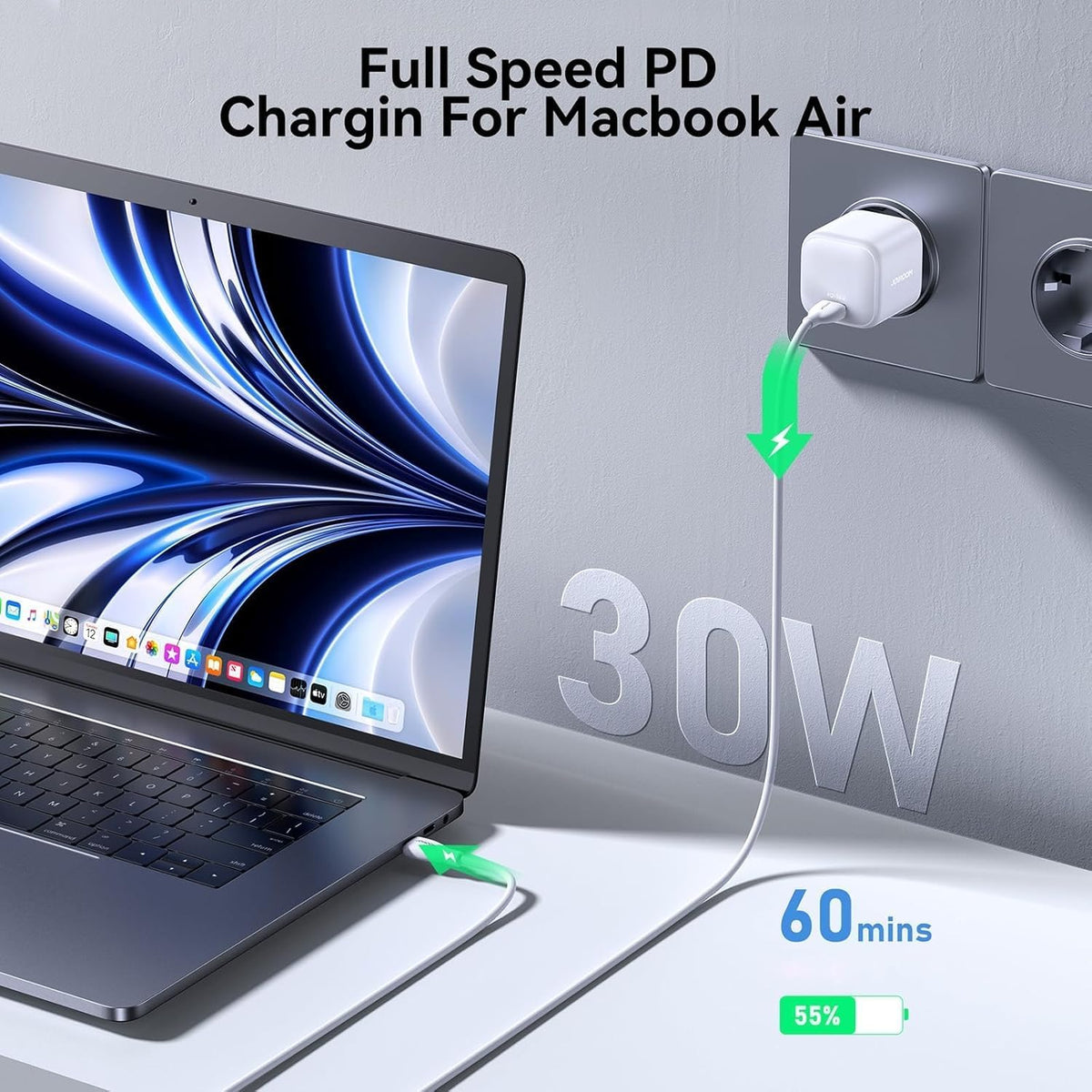 JOYROOM 30W PD mini GaN Charger JR-TCG15