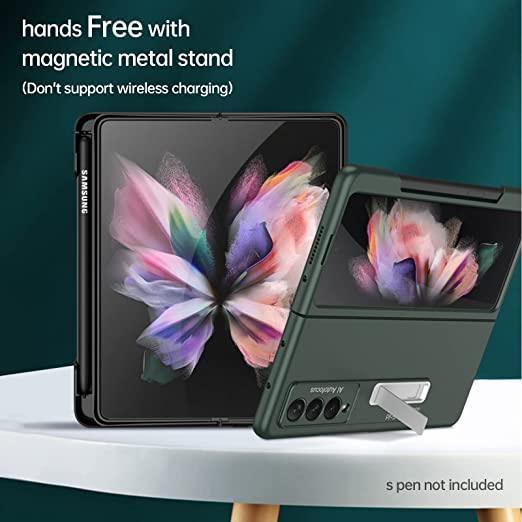 GKK Magnetic Stand Plastic Case Z Fold 3 - Three