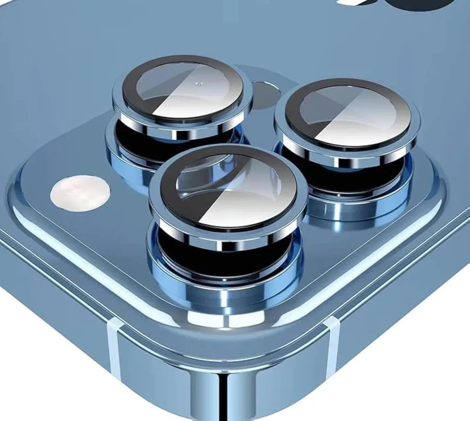 Green Ring Camera Lens Protector iPhone 13 Pro Max - Three