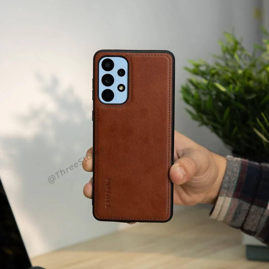 Cradle Leather Case Samsung A73 - Three