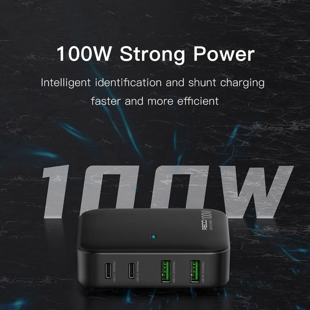Recci GAN 100W Desktop Charger RC39