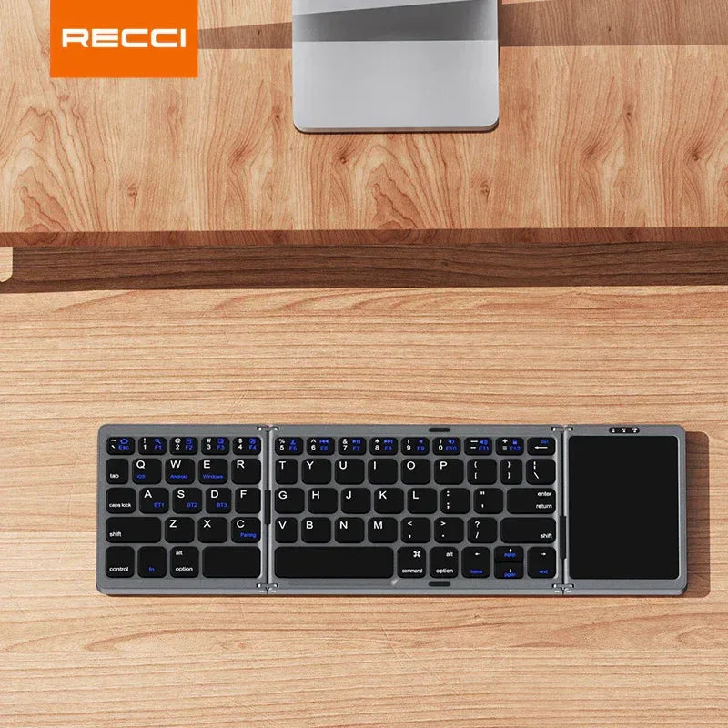 Recci Triple Folding Touch Bluetooth Keyboard RCS-K01 - Three