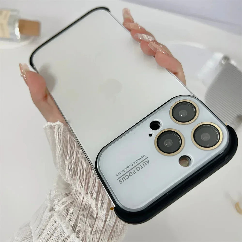 Corner Pad Glass Frameless Case iPhone 15 Pro Max - Three
