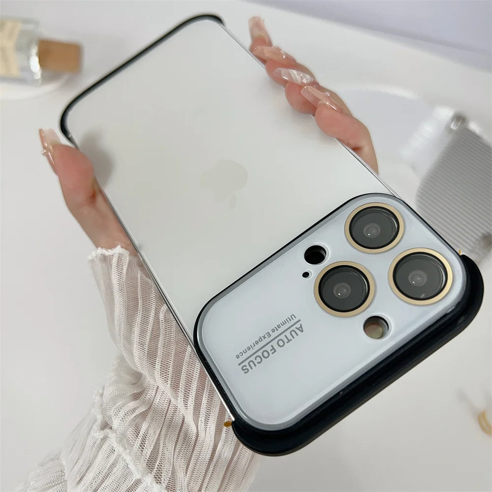 Corner Pad Glass Frameless Case iPhone 15 Pro