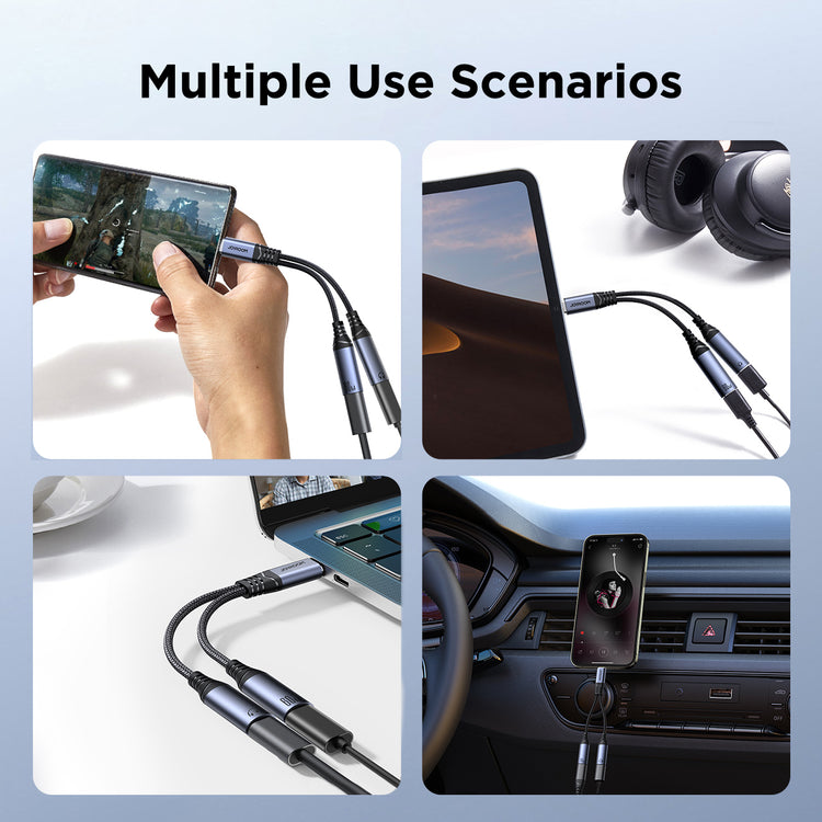 Joyroom Audio-Transfer Series 2-in-1 Audio Adapter SY-C03