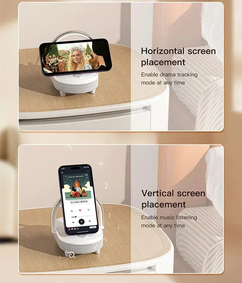 Recci 4 IN1 SPEAKER Wireless Charger RLS-L16 - Three