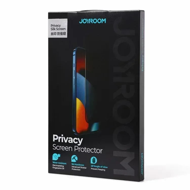Joyroom Privacy Glass Screen Protector iPhone 15 Pro - Three
