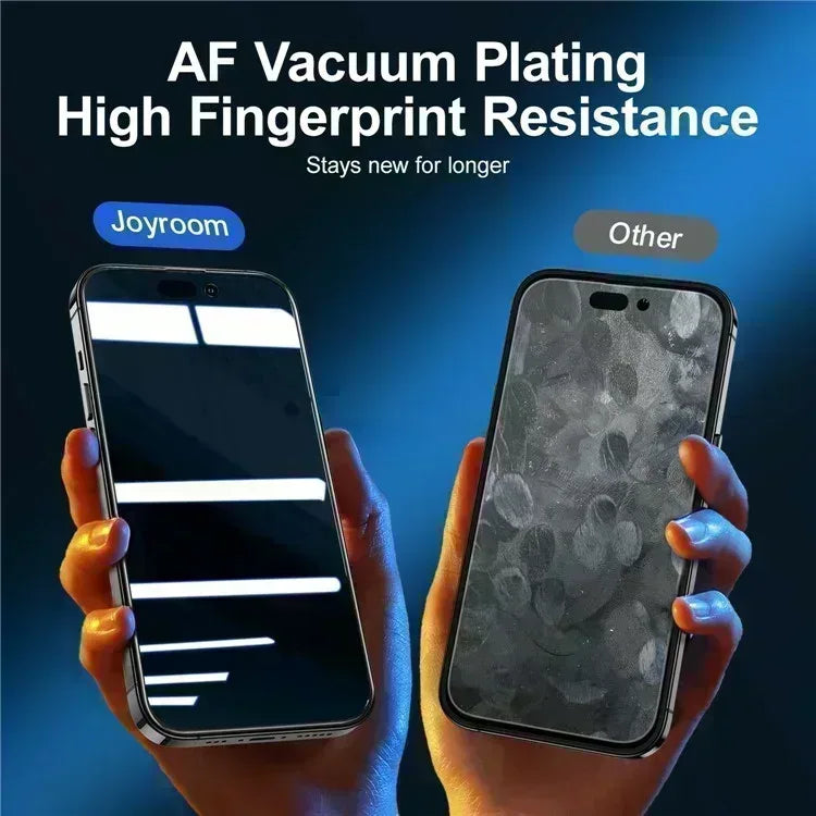 Joyroom Privacy Glass Screen Protector iPhone 15 Pro - Three