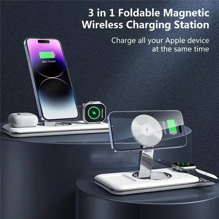3 in 1 Magsafe Charger Wireless V18 - Three