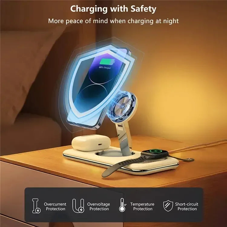 3 in 1 Magsafe Charger Wireless V18 - Three