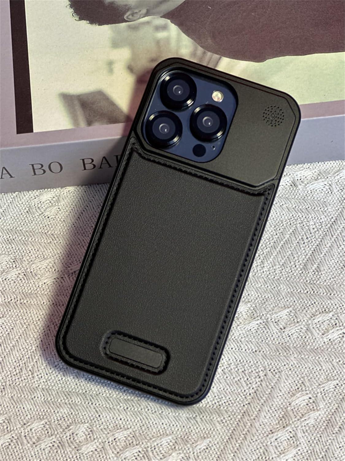 NJOYNY Metal Leather Case iPhone 16 Pro Max - Three