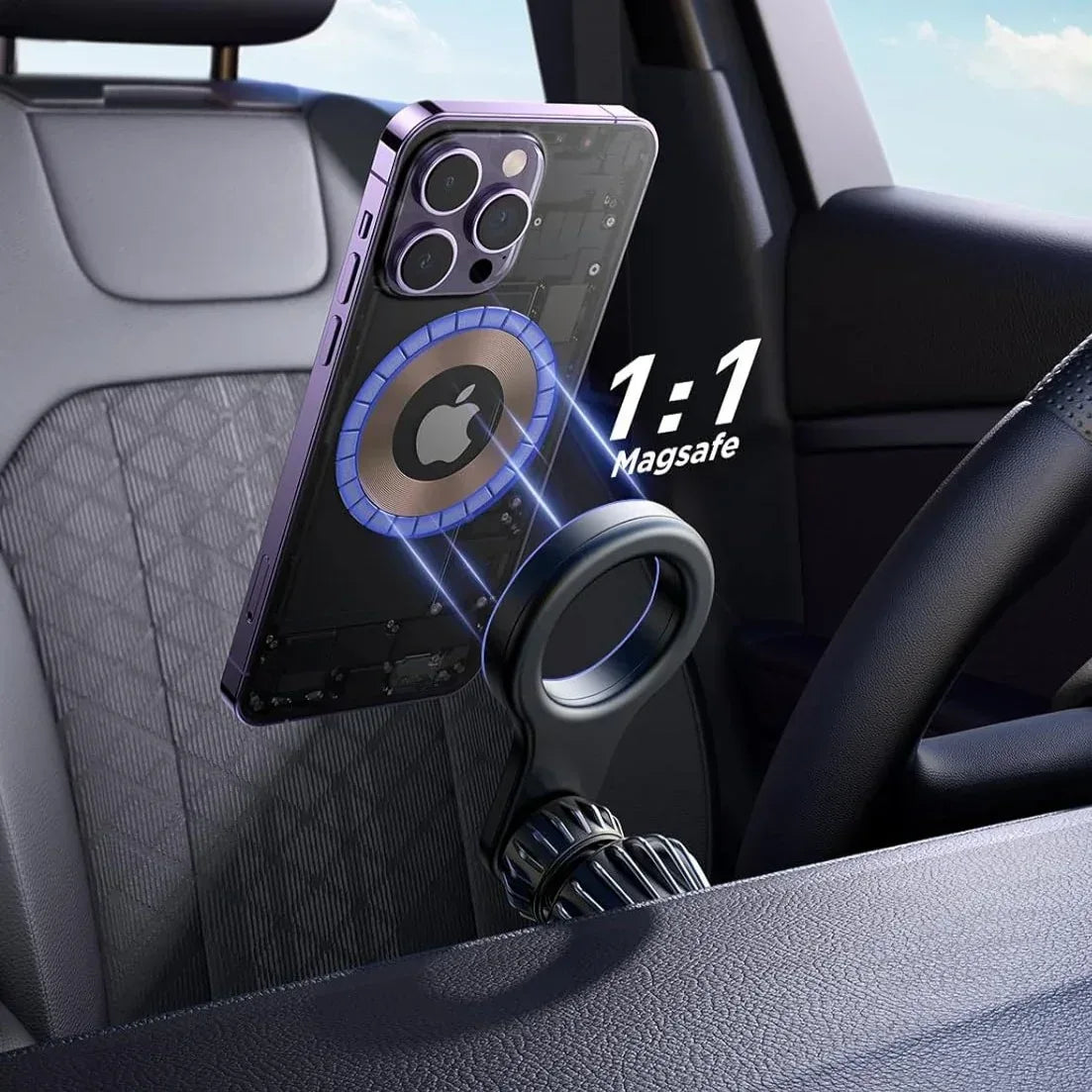 Joyroom Magnetic Car Phone Mount (Air Vent) JR-ZS355 - Three