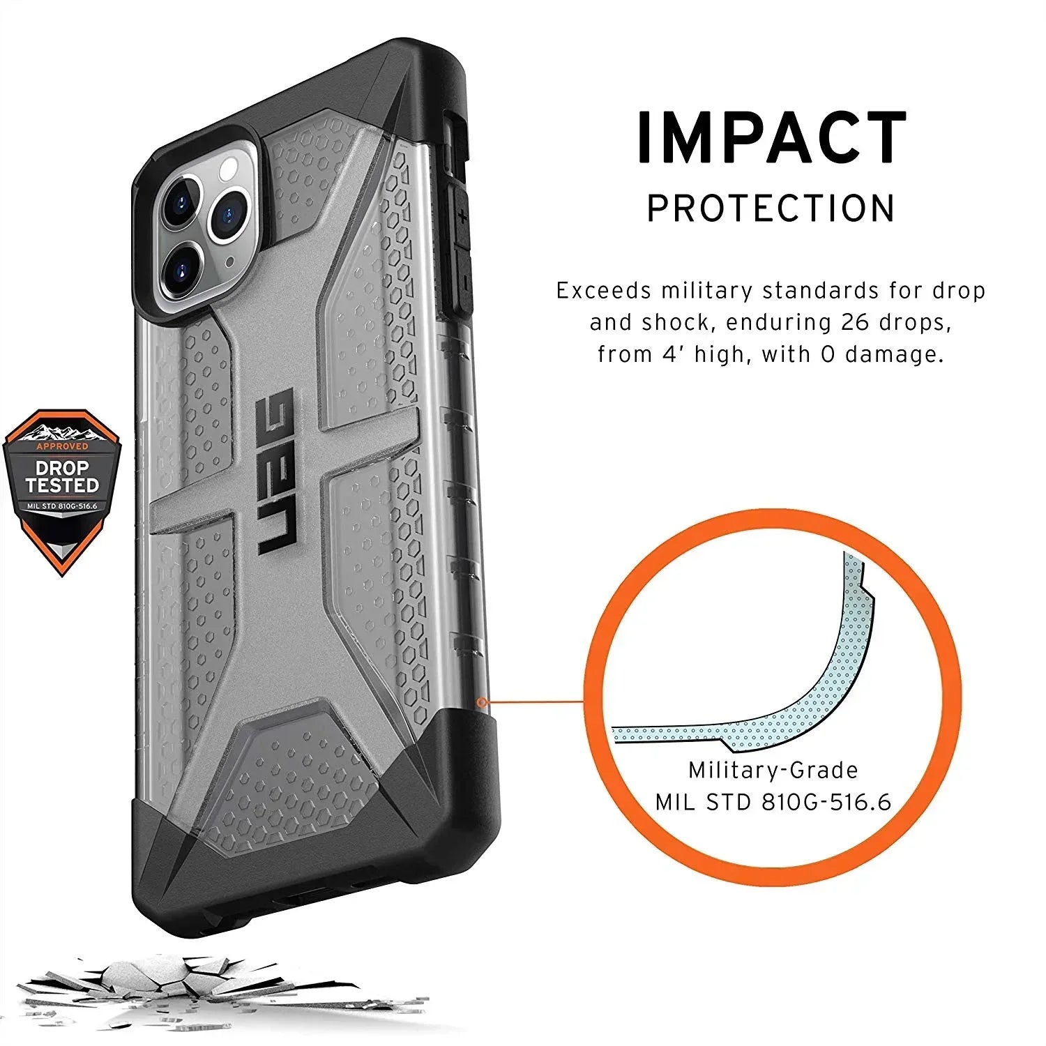 UAG Plasma Series Case iPhone 11 Pro Max - Three