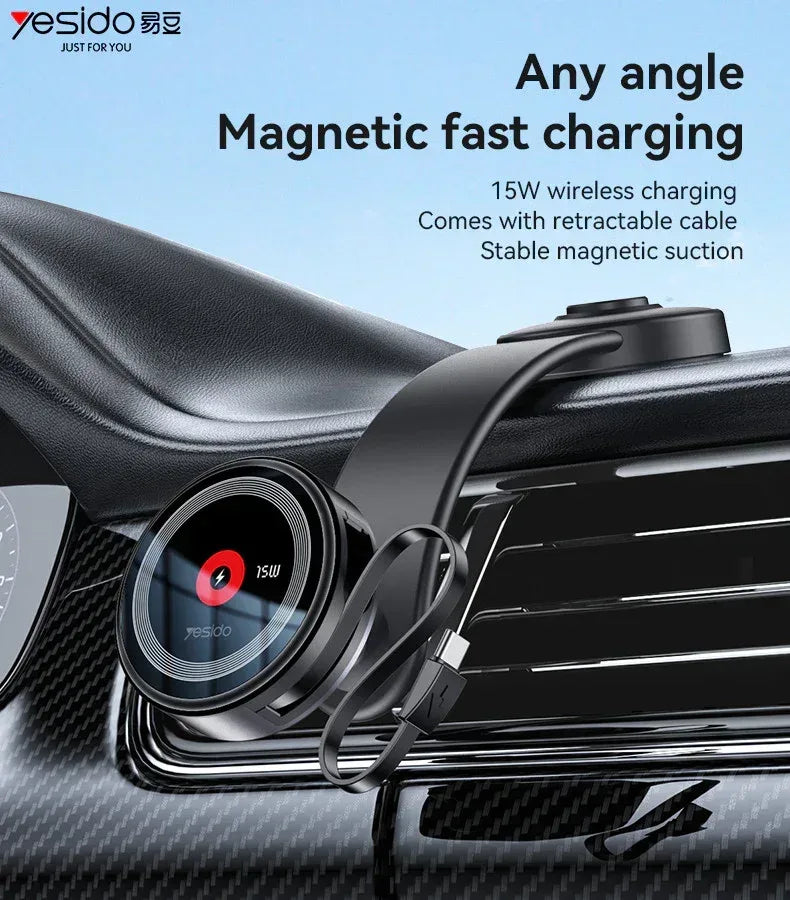 Yesido Magnetic Car Charger C314 - Three