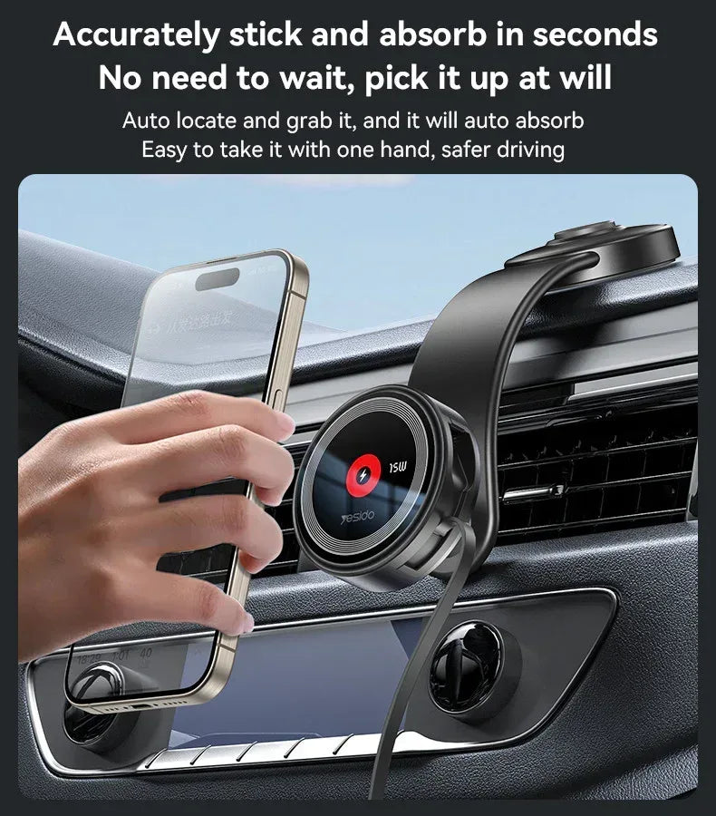 Yesido Magnetic Car Charger C314 - Three