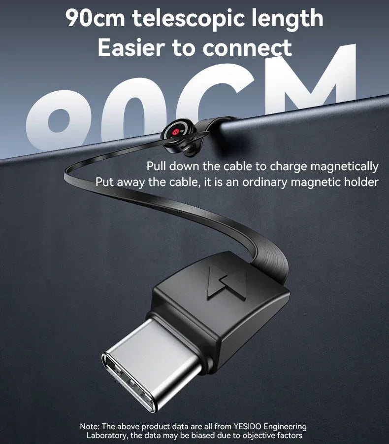 Yesido Magnetic Car Charger C314 - Three