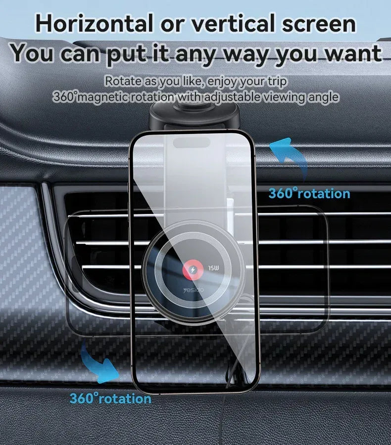 Yesido Magnetic Car Charger C314 - Three